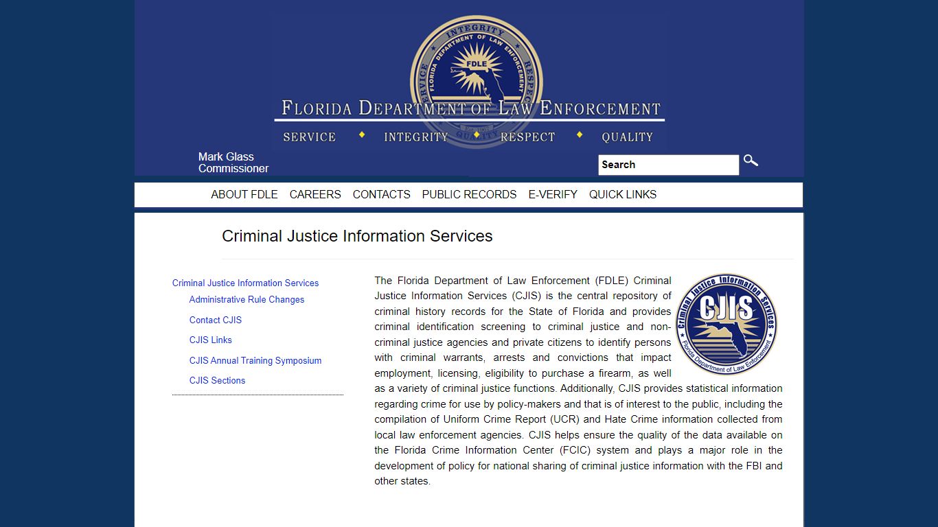 Criminal Justice Information Services - fdle.state.fl.us